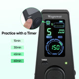 1 x RAW Customer Returns Digital metronome with timer, English voice counting, one-touch operation and easy-to-read color display Electronic metronome with volume control for piano guitar drums violin - RRP €25.2