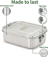 1 x RAW Customer Returns Bambaw stainless steel lunch box school 800ml Bento box lunch box for children and adults Bento Box Japanese Children s lunch box with compartments stainless steel Adults children lunch box with compartments - RRP €24.54