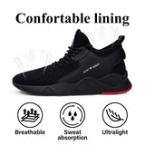 1 x Brand New TQGOLD Safety Shoes Men Women Lightweight Safety Sneakers with Steel Toe Cap Protection Breathable Work Shoes Black Size 39 - RRP €41.99