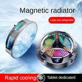 1 x RAW Customer Returns Geieold X42 Tablet Radiator Tablet Cooler RGB Colored Lighting 10cm Semiconductor Magnetic Cooler for Tablet - RRP €33.6