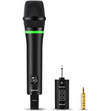 1 x RAW Customer Returns Bietrun UHF Rechargeable Wireless Microphone, Professional Metal Wireless Karaoke Microphones with Digital Display 6.35mm Dynamic Bluetooth Receiver for Karaoke Parties Performance - RRP €45.24