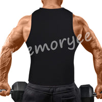 1 x Brand New Memoryee Men s Neoprene Sauna Vest Body Shaperwear Sweat Vest Waist Trainer Fitness Corset Zipper Tank Top Double Zipper-Black S - RRP €19.15