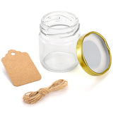 1 x RAW Customer Returns Kingrol Pack of 60 45 ml honey glass jars with lids, small glass preserving jars, mini marble jars with personalized labels and string for spices, herbs, jam, crafts, party favors - RRP €35.09