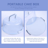 4 x Brand New SOLUSTRE cake dome cake box cake butler cake dome cake box cake container with cover and handle cake container cake container cake transport box for cupcake pastries dessert muffin - RRP €76.16