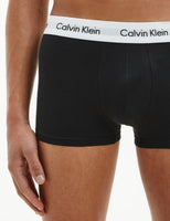 1 x RAW Customer Returns Calvin Klein Men s 3-Pack Boxer Shorts Low Rise Trunks Cotton with Stretch, Black, M - RRP €36.3