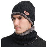 1 x Brand New Konphat Winter Hat Knitted Hat Men s Winter Beanie Hat Loop Scarf Women s Hat with Thick Fleece Lining Warm Unisex Beanie Hat Winter Scarf for Gifts A - Red  - RRP €13.24