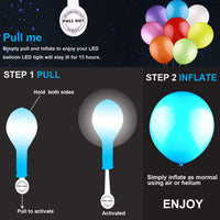 8 x Brand New Glowing Balloons, 20 Pcs LED Luminous Balloons, LED Glow in the Dark Balloons, LED Flashing Balloons, Luminous Balloon, LED Balloons Lights, for Wedding Decoration, Birthday, Party - RRP €75.84