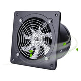 1 x RAW Customer Returns EUNEWR exhaust fan 100mm, 4 tube fan bathroom fan with return flap, 140m h 25W axial fan quiet for home bathroom kitchen garage black  - RRP €24.99