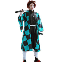 2 x Brand New CR ROLECOS Tanjirou Kamado Cosplay Costume Kamado Halloween full cosplay set XS - RRP €141.16