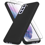 5 x Brand New YIRSUR Case Compatible with Samsung Galaxy S21FE 5G Mobile Phone Case with 2 Glass Film Screen Protectors and 2 Camera Screen Protectors, Premium Soft TPU Bumper Case Cover Shockproof Scratch-Resistant Black  - RRP €46.55