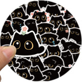 1 x RAW Customer Returns Cute Cat Stickers for Laptop 40 PCS ,Gift for Kids Teens Adults Boys,Waterproof Kawaii Animal Stickers for Water Bottles,Vinyl Stickers for Scrapbook,Skateboard,Car - RRP €7.04