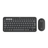 1 x RAW Customer Returns Logitech Pebble 2 Combo, wireless keyboard and mouse, discreet, portable, customizable, Logi Bolt, Bluetooth, Easy-Switch for Windows, macOS, iPadOS, Chrome, Spanish QWERTY, Graphite - RRP €74.99