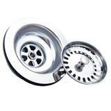 1 x RAW Customer Returns Waste strainer basket, Sink Valve T-73-110 1 1 2 Honda Basket, Stainless steel ABS - RRP €17.99