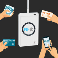 1 x RAW Customer Returns NFC ACR122U RFID NFC Reader Writer Card Reader Card Reader with USB NFC Card Reader Fast NFC Writer Contactless Card Writer, ISO14443A B 424Kbps - RRP €33.25