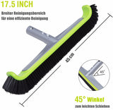 1 x RAW Customer Returns Pool brush pool cleaning cleaning brush 45cm with aluminum handle and reinforced aluminum back for pool wall and pool floor - RRP €25.7