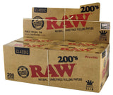 1 x RAW Customer Returns RAW 200 s Classic, natural cigarette paper without bend, 200 papers per booklet 5 booklets - RRP €17.5