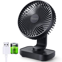 1 x RAW Customer Returns OCOOPA USB Fan Ultra Quiet - 4000mAh Table Fan, 4 Speeds, Mini Fan for Desk, Home and Office, White - RRP €22.27