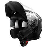 1 x RAW Customer Returns Westt flip-up helmet, motorcycle helmet, full-face helmet, men and women with reinforced chin guard, chopper, moped, scooter, modular helmet, motorcycle with ECE 22.06, black, L 59-60 cm  - RRP €100.79