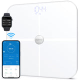 1 x RAW Customer Returns RENPHO WLAN smart scales with body fat scales, Bluetooth personal scales, measurement of body fat, muscle mass, BMI, water percentage and 13 body values, app sync via Bluetooth or WiFi - RRP €41.87