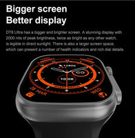 1 x RAW Customer Returns 49mm DT8 Smart Watch wireless charging Series DT8 NFC 2.0 Large Screen 49mm GPS Track, Thermometer for Men and Women Sports Smart Watch IP67 Life Waterproof, Wireless Charge. Orange  - RRP €74.62