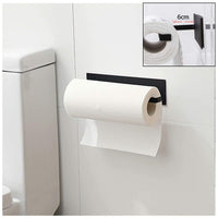 1 x RAW Customer Returns Kitchen Paper Towel Holder Under Cabinet - Wall Mounted Toilet Paper Holder, Self Adhesive - Towel Holder for Bathroom, Refrigerator, Sink - RRP €15.99