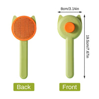 1 x Brand New Pet Dog Brush Cat Brush Self-Cleaning Slicker Brush Pet Brushes With Large Button Hair Remover Pet Brush For Pet Grooming To Remove Undercoat, Loose Fur Green  - RRP €18.0