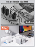 1 x RAW Customer Returns 130W USB C Charger, Type C PD 100W QC 30W PPS GaN Power Adapter with 100W Fast Charging Cable 4-Port USB C Power Adapter for MacBook Pro Air, Dell XPS 15, Google, iPhone 14 13, iPad Pro, Galaxy S22, S21 - RRP €79.33