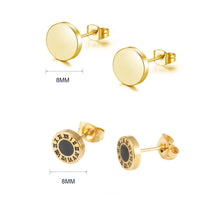 1 x RAW Customer Returns Epoch World 8 Pairs Stainless Steel Stud Earrings Men Gold Earrings for Men Women Stud Earrings Men Gold Earrings Women Hoop Earrings Stud Earrings Gold Men Earrings Cross Hanging Earrings Men Gold Hoop Earrings - RRP €15.19