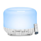 1 x RAW Customer Returns LONID 500ml Aroma Diffuser, Humidifier Essential Oil Diffuser for Yoga, Spa, Aromatherapy, Baby, Sleep Light, Auto Shut-Off, BPA Free White Wood  - RRP €20.98