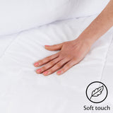 2 x Brand New Duvet 200x200 cm Light summer blanket for bed Quilt for spring and summer with soft filling 100 polyester and microfiber outer cover Duvet cover Breathable and machine washable - RRP €38.3