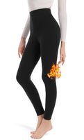 1 x RAW Customer Returns ACHTELEPHS thermal leggings women s winter, lined leggings with fleece thermal leggings black XS-XL - RRP €23.99