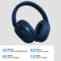 1 x RAW Customer Returns Eono Noise-Cancelling Headphones-Wireless Over-Ear Bluetooth Headphones-ANC Eonoheadphone 1 with Multi-Mode Noise Cancellation, AUX, Microphone, Soft Ear Pads, 40h Battery Blue  - RRP €61.43