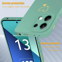 1 x RAW Customer Returns Czyoa Cell Phone Case Compatible with Xiaomi Redmi Note 13 4G Not for 5G and 3 Pieces Tempered Glass Screen Protector 1 Lanyard, Soft and TPU, Shockproof and Scratch-Resistant Protective Case Green  - RRP €21.6