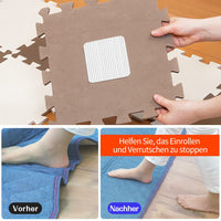 2 x RAW Customer Returns FuKuEn anti-slip mat for carpet, washable carpet gripper for carpets, vacuum tech carpet stopper, anti-slip mat for hardwood floors, non-slip carpet stopper, carpet gripper, 10 cm x 10 cm, pack of 8 - RRP €38.12