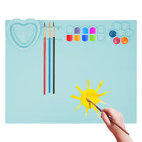 1 x RAW Customer Returns Silicone craft mat, 40x50cm non-stick coated craft mat, non-stick heat-resistant silicone painting sheet, children s silicone craft mat for DIY creations - RRP €15.12