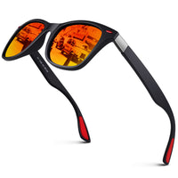 1 x RAW Customer Returns LINVO Polarized Sunglasses Men Women Retro Dark 100 UV Protection for Driving Fishing Running - RRP €18.41