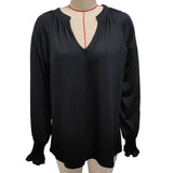 13 x Brand New MAVIS LAVEN Women s Elegant Casual V Neck Lantern Long Sleeve Pleated Flowy Tunic Tops Blouse - RRP €358.8