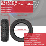 1 x RAW Customer Returns VOLOHAS 9.5 inch off-road tires 9.5 2.50 tubeless tires for NIU KQi3 Pro Max electric scooter accessories front rear wear-resistant vacuum tire non-slip thick tires spare wheels valve 1 piece  - RRP €21.24