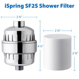 1 x RAW Customer Returns iSpring SF2S Universal 15-Stage Shower Filter, High Performance with Replaceable Cartridge, for Better Skin, Softer Hair and Stronger Nails - RRP €19.99