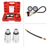 1 x RAW Customer Returns Cylinder Pressure Test Kit, Leak Tester with Gauge, 4 Piece Universal Car Vehicle Compression Pressure Tester Set, Leak Test Detector Set - RRP €40.49