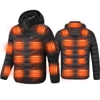 1 x RAW Customer Returns Monave Heated Jacket Men Women Down Jacket with 23 Graphene Heating Elements, 3 Temperature Levels, Double Button Control, Heated Vest for Motorcycle Fishing Outdoor Activities - RRP €47.27