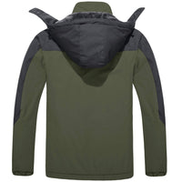 1 x RAW Customer Returns KEFITEVD Men s Wool Waterproof Jackets Waterproof Ski Coats Warm Winter Thermal Outdoor Coats,Army Green,L - RRP €84.98