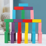 2 x Brand New KABENFIS Wooden Building Blocks Colorful Tower Game with Storage Bag for Kids, Boys and Girls - RRP €31.96