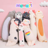 1 x Brand New Mewaii Cuddly Toy Kawaii 50CM Cat Plush Pillow Black Stuffed Toys Long Kitten Plush Toy Stuffed Animal Toy Cuddly Pillow Gift Plush Pillow - RRP €16.13