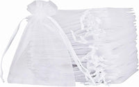 1 x RAW Customer Returns MAOOY Organza Bags 20 x 30 cm White 100 Pieces Organza Bags for Filling Small Organza Bags Jewelry Bags Bags for Guest Gifts Wedding Christmas Gift Bags Grape Protection Bags - RRP €21.99