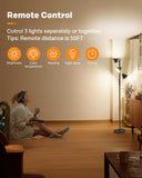 1 x RAW Customer Returns SIBRILLE floor lamp LED dimmable 36W floor lamp living room 2500LM ceiling floodlight LED dimmable 2700K-6500K, floor lamp LED for living room bedroom office with remote control - RRP €86.99