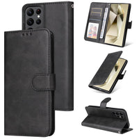 1 x RAW Customer Returns E-Lush Phone Case for Samsung Galaxy S24 Ultra Case Leather PU, Magnetic Folding Case for Samsung S24 Ultra Case Flip Wallet Card Slot 360 Shockproof Protective Case for S24 Ultra Case Stand, Black - RRP €21.6