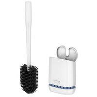 1 x RAW Customer Returns MR.SIGA Toilet Brush and Holder, Toilet Brushes with Wall Mounted Storage for Bathroom, White - RRP €15.14