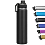 1 x RAW Customer Returns Milifox stainless steel drinking bottle 750 ml - thermos bottle with leak-proof drinking attachment, suitable for tea and carbon dioxide - insulated bottle with handle, BPA free, ideal thermal bottles - RRP €11.89