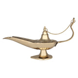 1 x RAW Customer Returns JMD Handcrafted Brass Aladdin Genie Lamps Incense Burners 12-Inch  - RRP €32.51